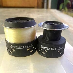 Set of 2 Stratus st fishing rod reel Spulls